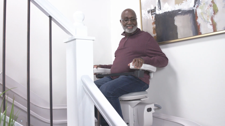 Bruno Elite curved stair lift